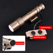 1300 Lumens Mini Scout Torch Light，Tactical LED Whitelight Flashlight，with Remote Dual Pressure Switch