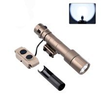 1300 Lumens Mini Scout Torch Light，Tactical LED Whitelight Flashlight，with Remote Dual Pressure Switch