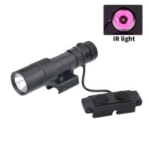 Tactical IR Flashlight，850nm IR Illuminator LED Mini Scout Torch Light，Infrared Light Night Vision Flashlight