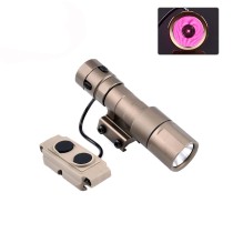 Tactical IR Flashlight，850nm IR Illuminator LED Mini Scout Torch Light，Infrared Light Night Vision Flashlight