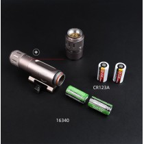 Mini Scout Torch Light，280 Lumens Tactical LED Whitelight Flashlight，with Remote Pressure Switch