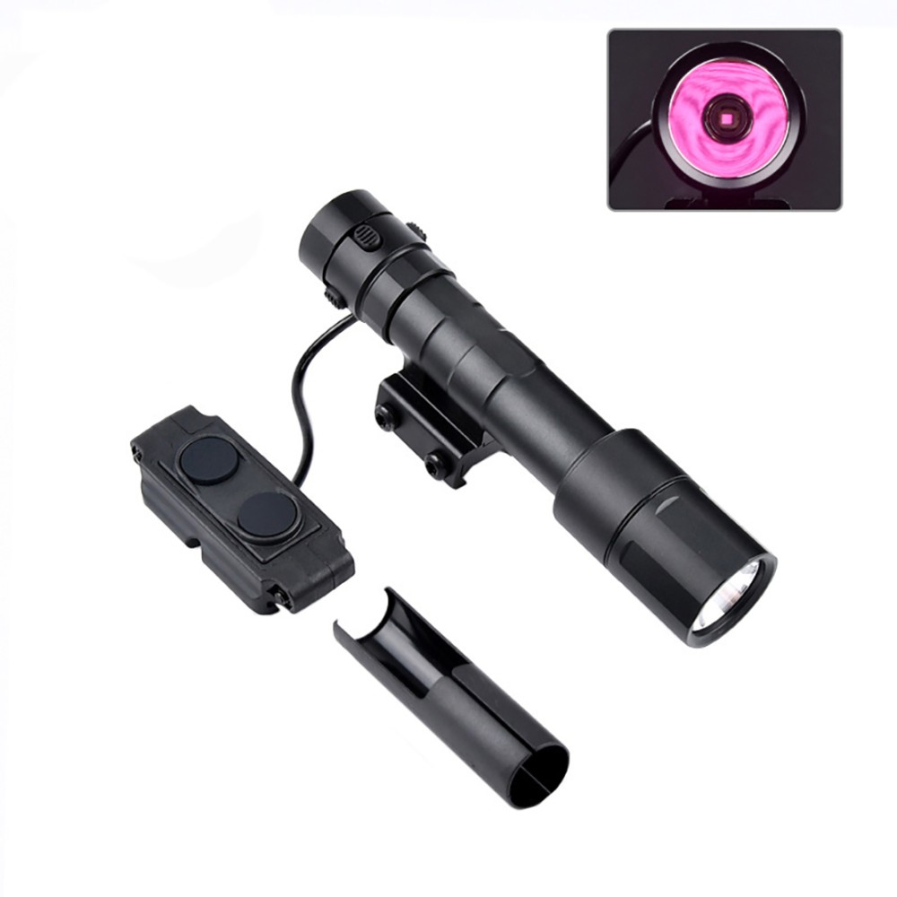 Tactical IR Flashlight，850nm IR Illuminator LED Mini Scout Torch Light，Infrared Light Night Vision Flashlight