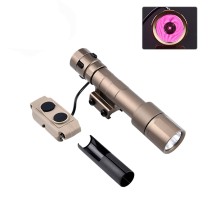 Tactical IR Flashlight，850nm IR Illuminator LED Mini Scout Torch Light，Infrared Light Night Vision Flashlight