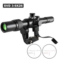 SV-D Scope 3-9x26 Tactical 9X Scopes POSP Precision Optic Sights(BDC Reticle) with Side Rail Mounting System