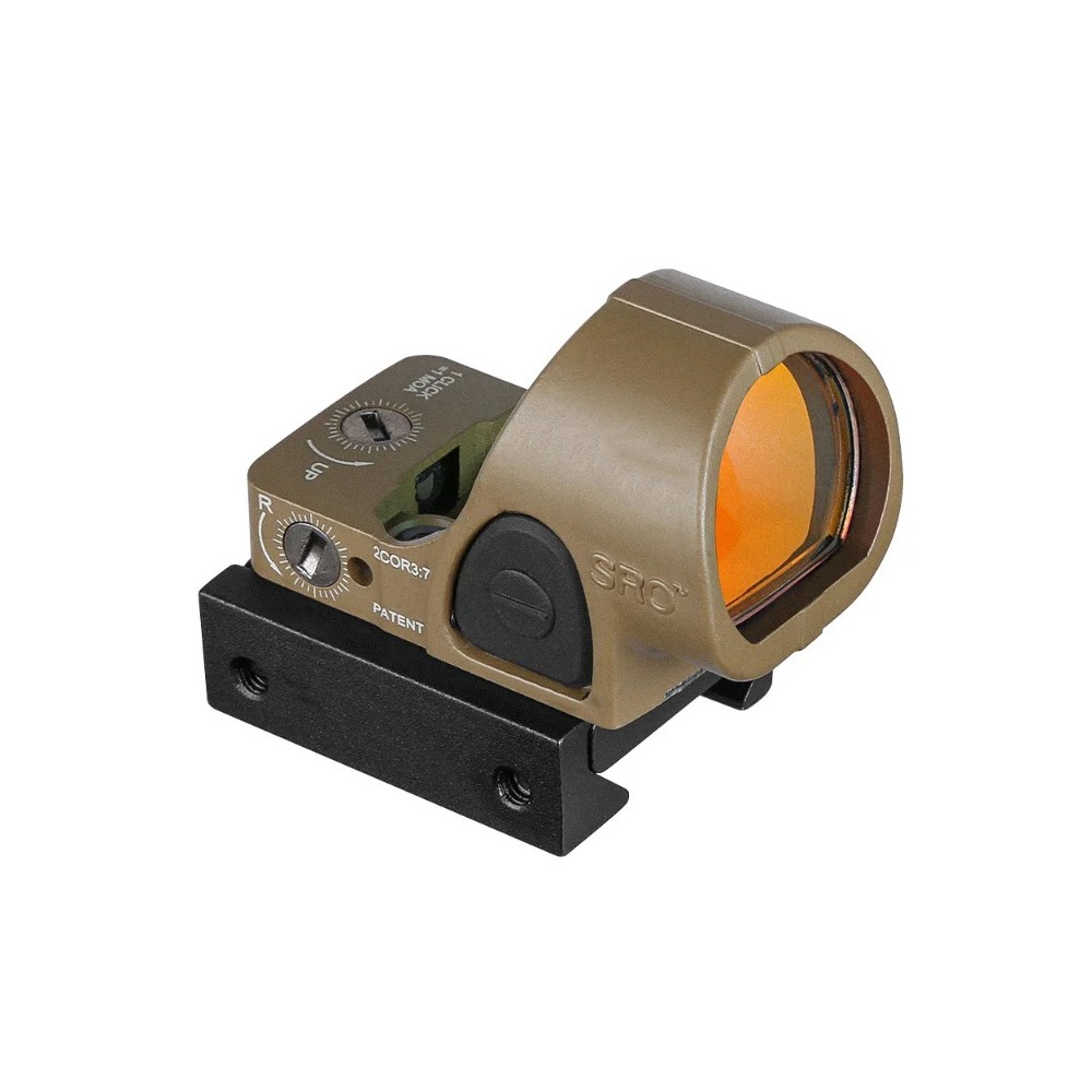 SRO Red Dot Sight Adjustable LED Reflex Sight for RMR/SRO Footprint Pistols