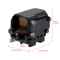 R1X Reflex Red Dot Sight 2 MOA Tactical with Q-D Mount Holographic Red Dot Optics Adjustable Scope 20mm Picatinny/Weaver Rail