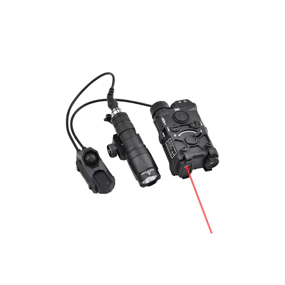 OLG Red/Green Powerful Laser Dot IR Indicator Sight With M300A/M600C Flashlight & Pressure Button Switch