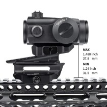 Variable Adjustable Height Optic Red Dot Sight Mount，Optic Mount Plate + Slider + 1.93" Riser + Rail Base Mount Combo