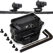 Variable Adjustable Height Optic Red Dot Sight Mount，Optic Mount Plate + Slider + 1.93" Riser + Rail Base Mount Combo