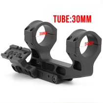 Tactical FAST LPVO Scopes Mount Base Adapter 2.05" Height 30mm Tube With 45 Degree Offset Mount Plate