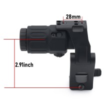 Tactical FTC Magnifier Mount With FAST QD Lever 2.91" Optical Centerline Height，For G30，G23，G33，G43，G45，Micro 3X，Micro 6X Etc