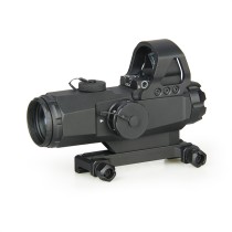 Leupold  HAMR 4x24mm Hybrid Scope，Optical Holographic Reflection Sight With Mini Sight，Compact High Accuracy Multi-Range Sight