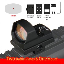 Tactical 3.5MOA Red Dot Reflex Sight With 3 Type Mount Combo，Optical Holographic Sight，Waterproof