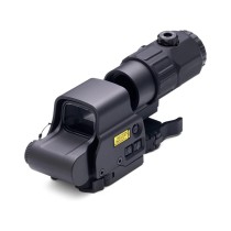 G45 5X Magnifier Scope With Standard Spacer Mount & Side Filp Up QD Mount & Lens Protection Cover