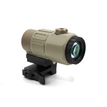 G45 5X Magnifier Scope With Standard Spacer Mount & Side Filp Up QD Mount & Lens Protection Cover