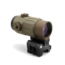 G45 5X Magnifier Scope With Standard Spacer Mount & Side Filp Up QD Mount & Lens Protection Cover