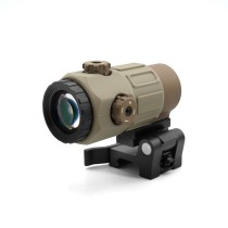 G45 5X Magnifier Scope With Standard Spacer Mount & Side Filp Up QD Mount & Lens Protection Cover