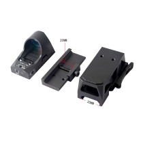 Mini Red Dot Sight，With Mount And 0.8 Inch Height QD Riser Mount，3 MOA Sight With Cover Cap