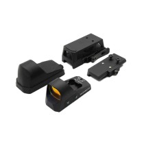 Mini Red Dot Sight，With Mount And 0.8 Inch Height QD Riser Mount，3 MOA Sight With Cover Cap