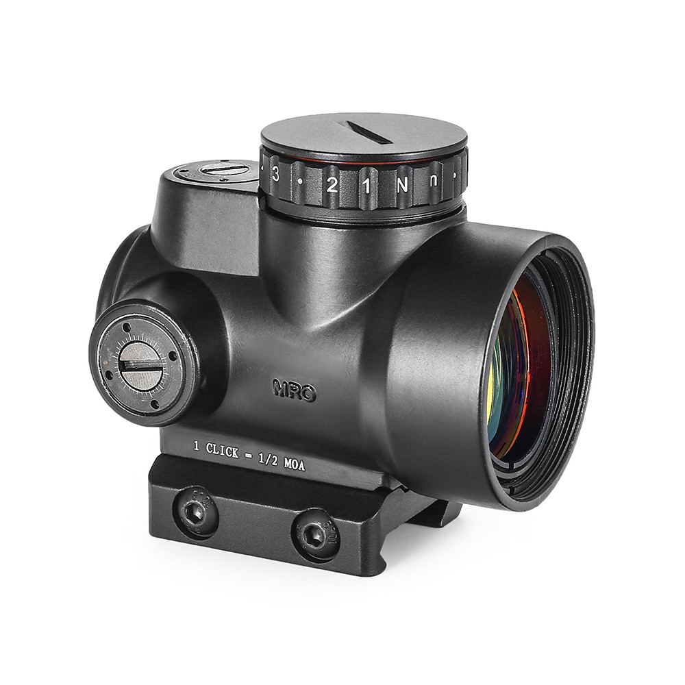 MRO Red Dot Reflex Sight，With Base Mount & Kill Flash，Optical Holographic Sight，Multi-Coated Lenses，8 Brightness Settings