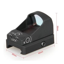 Tactical 3MOA Red Dot Sight，With 20mm Picatinny Riser Mount & Cover Cap，Optical Holographic Reflecting Sight