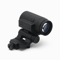 Tactical 3X Magnifier Sight with 90°/180° Push-Button Flip-To-Side Magnifier Mount，CNC Aluminium