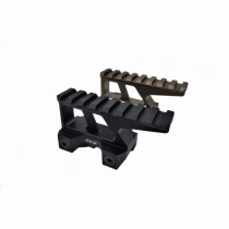 1.76" High Red Dot Riser Mount 8 Slots Picatinny Rail Base Heighten Profile Adapter For Red Dots Scopes