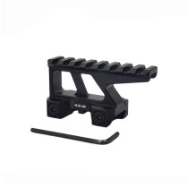 1.76" High Red Dot Riser Mount 8 Slots Picatinny Rail Base Heighten Profile Adapter For Red Dots Scopes