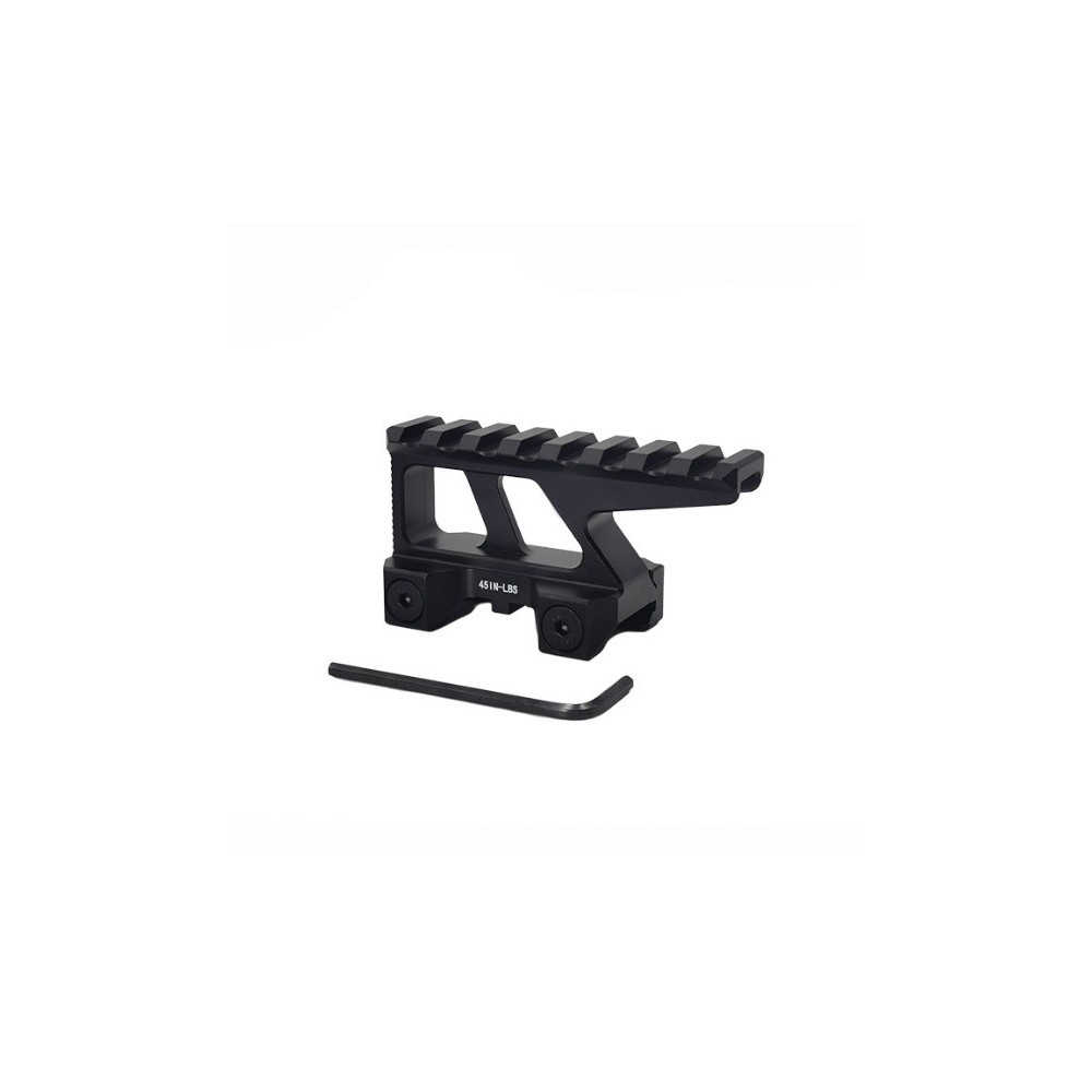 1.76" High Red Dot Riser Mount 8 Slots Picatinny Rail Base Heighten Profile Adapter For Red Dots Scopes