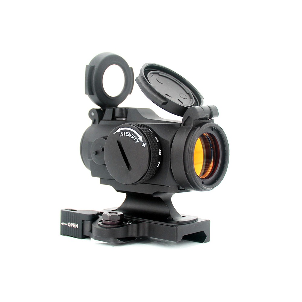 Red Dot Sight With QD Mount Combo，Optical Holographic Reflecting Sight，With Transparent Flip Lens Protetive Cover