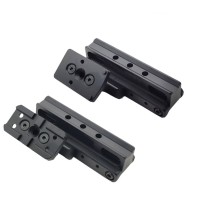 Tactical AR15 Mount for ACOG VCOG with Optic Base and Adapter Plate Set with Red Dot Printing