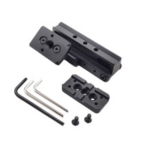 ACOG VCOG Optic Base and Adapter Plate Set with Red Dot Printing For Tactical AR15 Mounting