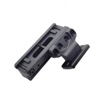 Tactical AR15 Mount for ACOG VCOG with Optic Base and Adapter Plate Set with Red Dot Printing