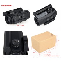 1x20 Solar Red Dot Sight 2 MOA With Low Picatinny Mount With Automatic Brightness Features