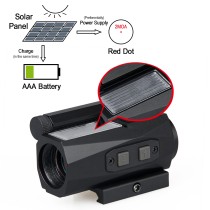 1x20 Solar Red Dot Sight 2 MOA With Low Picatinny Mount With Automatic Brightness Features