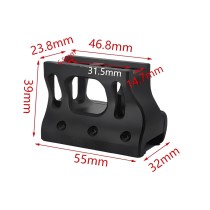 Spuhr T2 1.57"/1.93" Red Dot Riser Mount  ，Tactical Optic Sights Metal Hollow Base Adapter，For T Series Footprint Optic Red Dot