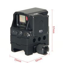 FC1 Red Dot Sight 2MOA Hunting Scope Compact Collimated Prismatic Reflex Sight Holographic Scope fit for 20mm Rail Mount