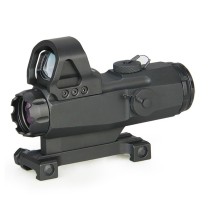Leupold  HAMR 4x24mm Hybrid Scope，Optical Holographic Reflection Sight With Mini Sight，Compact High Accuracy Multi-Range Sight