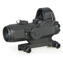 Leupold  HAMR 4x24mm Hybrid Scope，Optical Holographic Reflection Sight With Mini Sight，Compact High Accuracy Multi-Range Sight