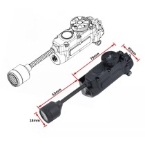 Helmet Lights 4 Modes Green Red White IR Laser Light for Fast Helmet & Molle System,Hunting Lamp Flashlight Signal Light
