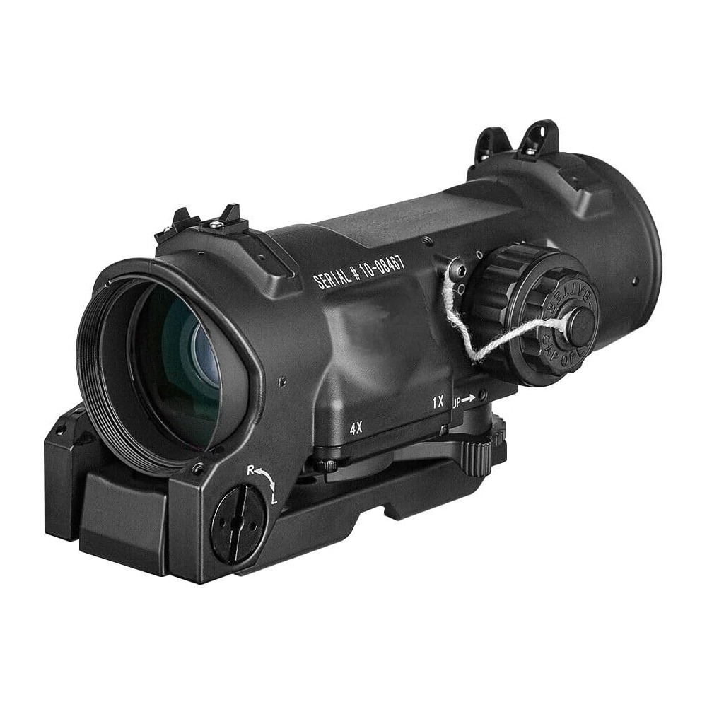 SpecterDR 1x-4x Tactical Scope Fixed Dual Purpose Scope Red Illuminated Red Dot Sight